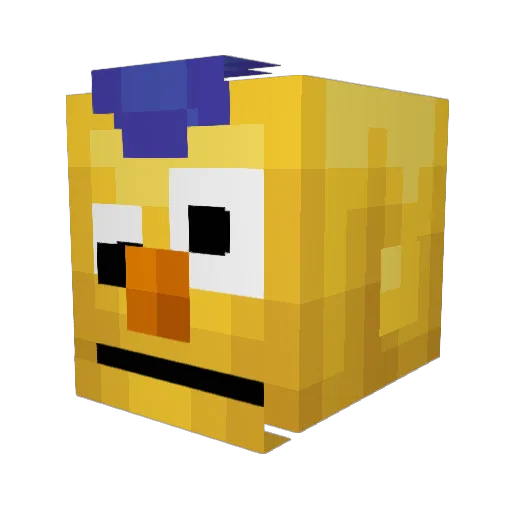 Ulihvi Minecraft avatar head, 3D render