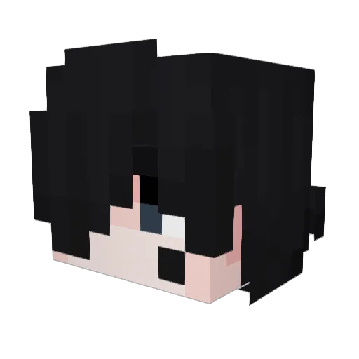 Ulirya Minecraft avatar head, 3D render