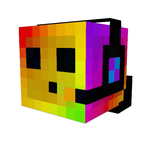 Ulisito Minecraft avatar head, 3D render