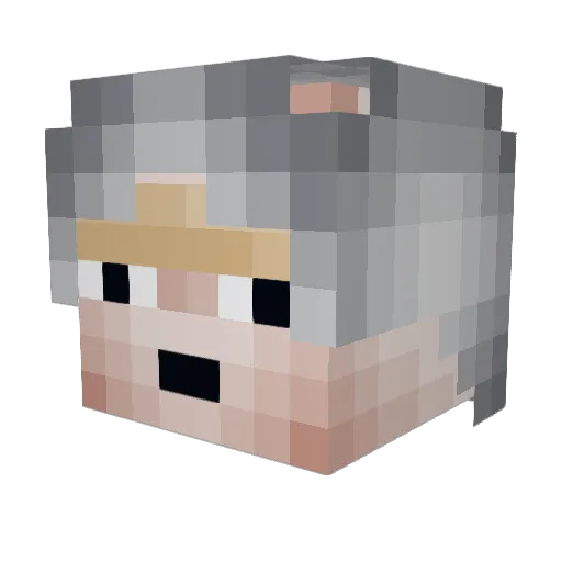 Ulitka2015 Minecraft avatar head, 3D render