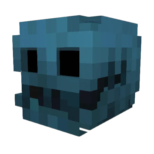 Uliwawa Minecraft avatar head, 3D render