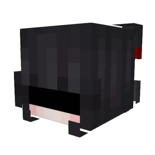 Ulkiwi Minecraft avatar head, 3D render