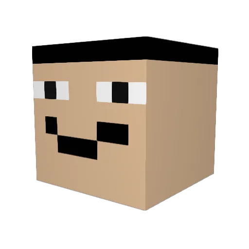 UllaBrittaSmitta Minecraft avatar head, 3D render