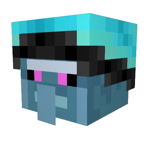 Ullerus Minecraft avatar head, 3D render