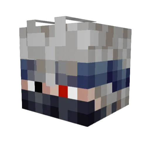 Ulli2240 Minecraft avatar head, 3D render