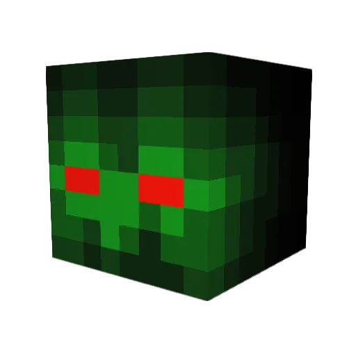 UlliHD Minecraft avatar head, 3D render