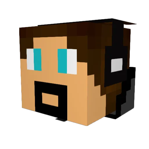 Ullisan89 Minecraft avatar head, 3D render