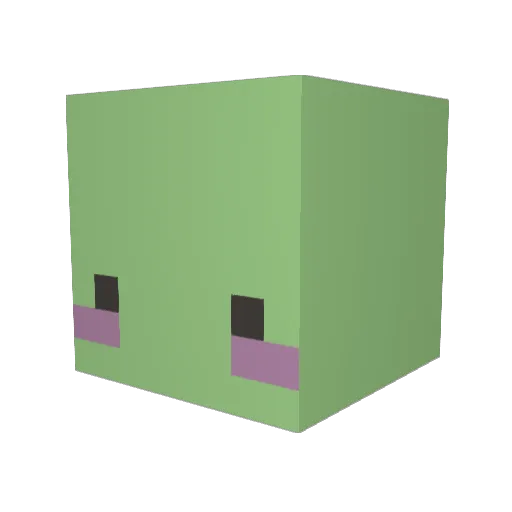 Ulmamall Minecraft avatar head, 3D render