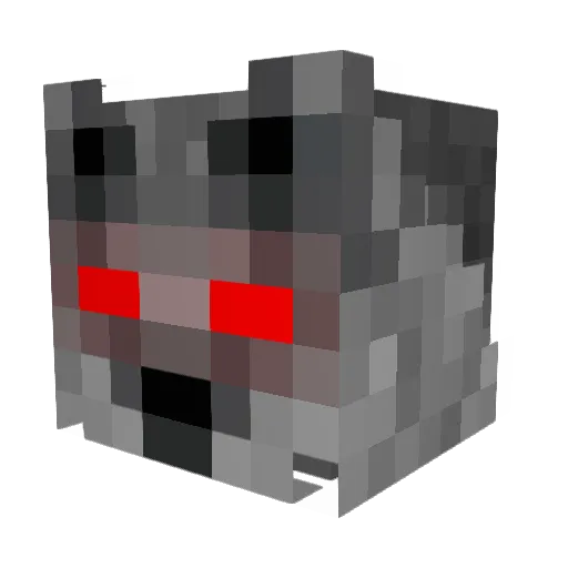 Uloborus Minecraft avatar head, 3D render