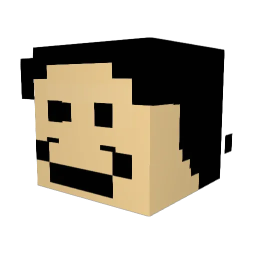 Ulonpo Minecraft avatar head, 3D render