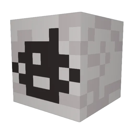 Ulquiorra1 Minecraft avatar head, 3D render