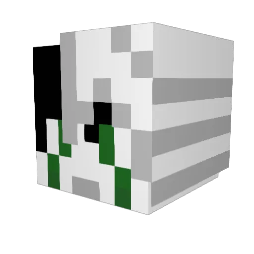 Ulquiorra_4 Minecraft avatar head, 3D render