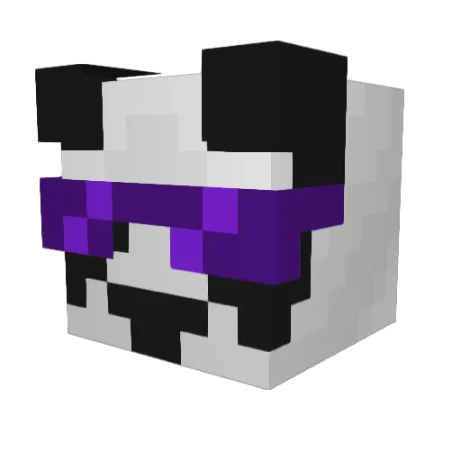 Ulraf Minecraft avatar head, 3D render