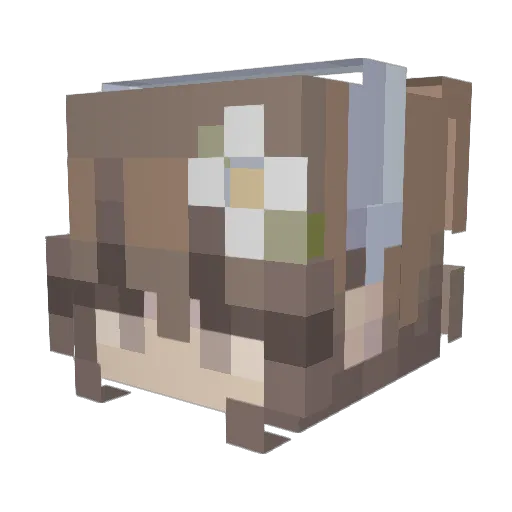 Ult1_mat3 Minecraft avatar head, 3D render