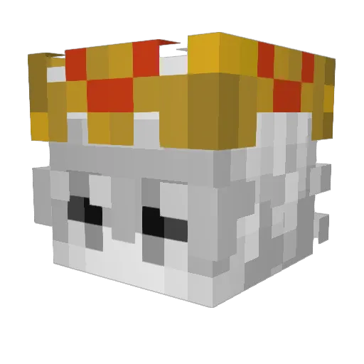 Ult222 Minecraft avatar head, 3D render
