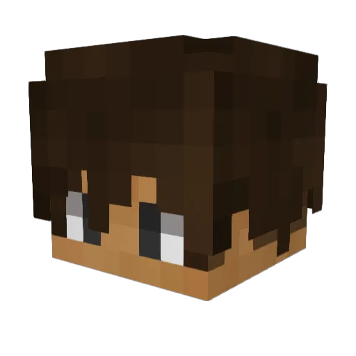 UltTony Minecraft avatar head, 3D render