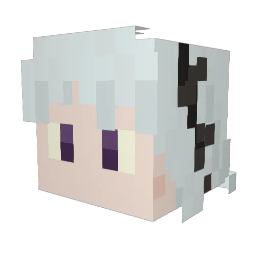 Ulta5 Minecraft avatar head, 3D render