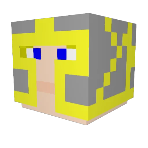 UltaMooo Minecraft avatar head, 3D render