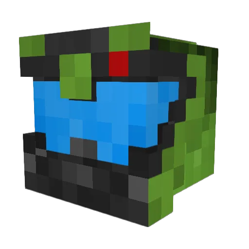UltamiteZlink Minecraft avatar head, 3D render