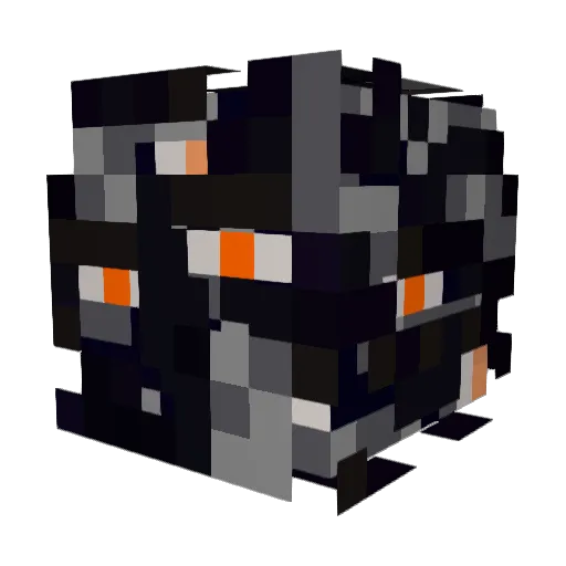 UltearLight Minecraft avatar head, 3D render