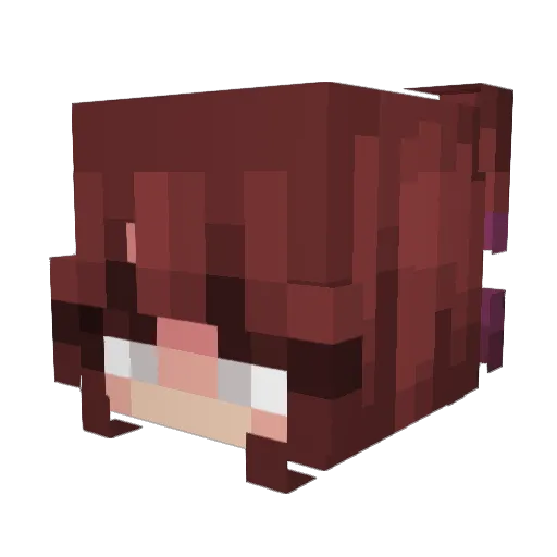 Ulthina Minecraft avatar head, 3D render