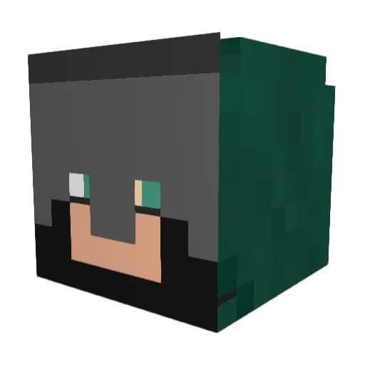 Ulthran217 Minecraft avatar head, 3D render