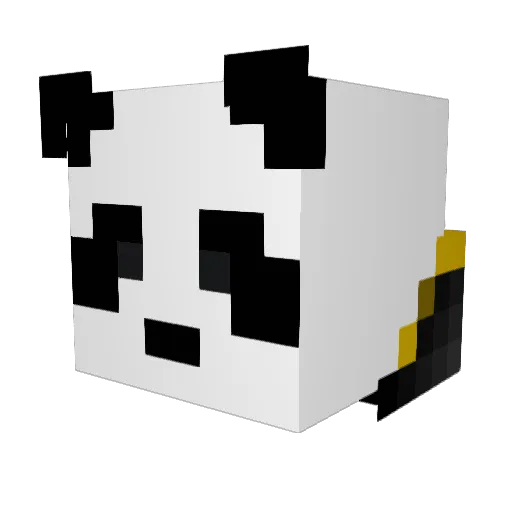 Ultidon Minecraft avatar head, 3D render