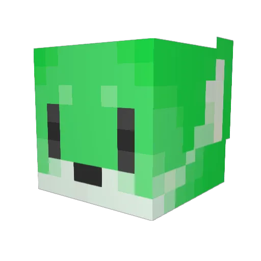Ultihex Minecraft avatar head, 3D render