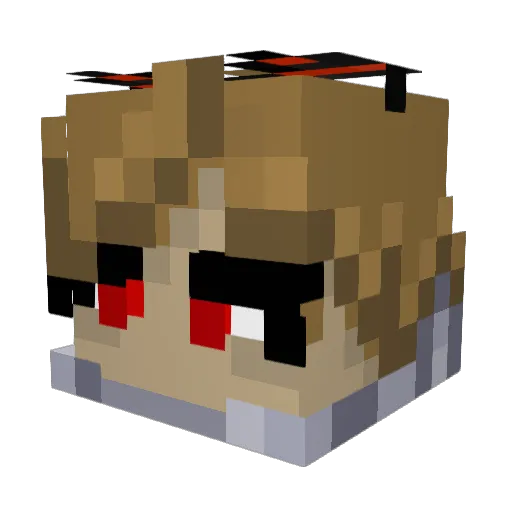 UltimaWolfPlayz Minecraft avatar head, 3D render