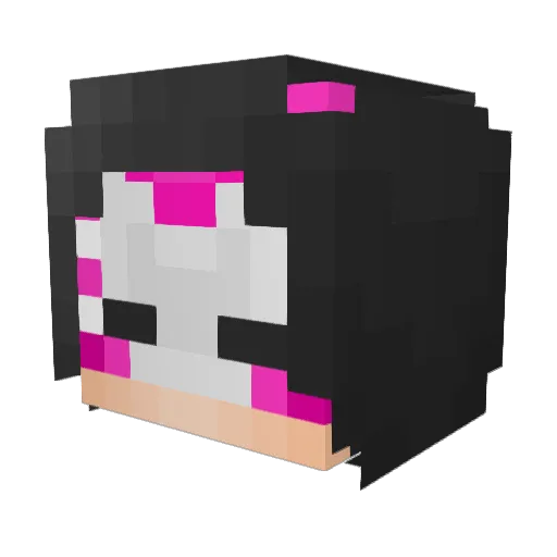 Ultimacom Minecraft avatar head, 3D render
