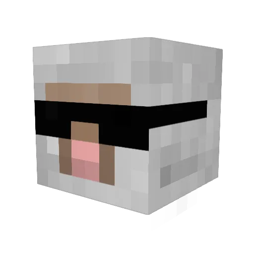 UltimateAlloy Minecraft avatar head, 3D render