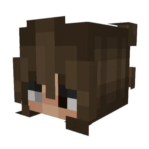 UltimateGothGirl Minecraft avatar head, 3D render
