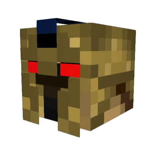 UltimateHoplite Minecraft avatar head, 3D render