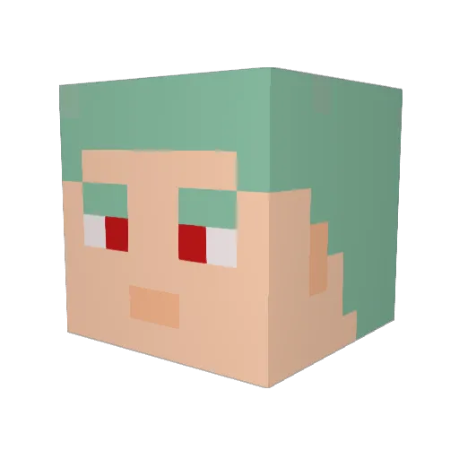 UltimateKingS185 Minecraft avatar head, 3D render