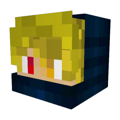 UltimateMage Minecraft avatar head, 3D render