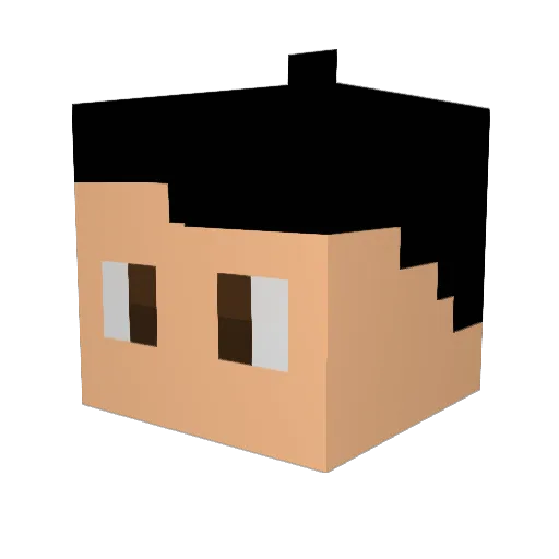 UltimateMiner24 Minecraft avatar head, 3D render