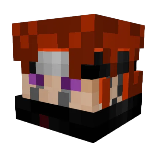 UltimatePain_ Minecraft avatar head, 3D render