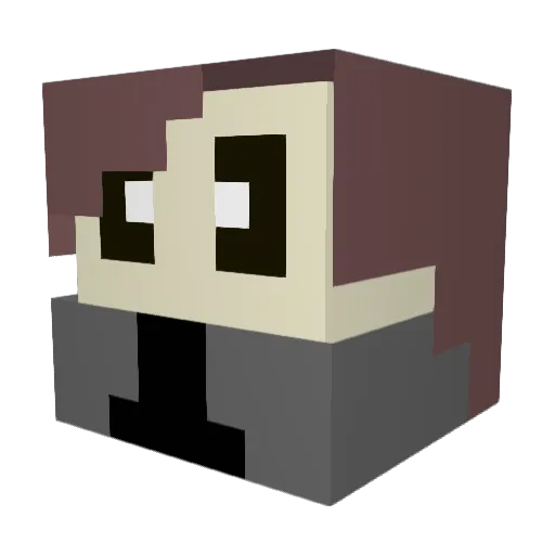 UltimateRath Minecraft avatar head, 3D render