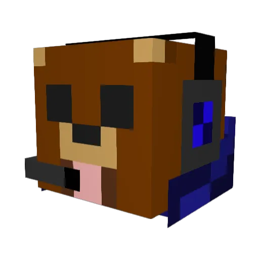 UltimateSwag666 Minecraft avatar head, 3D render