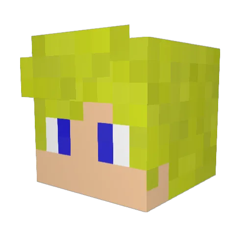 Ultimate_Luke Minecraft avatar head, 3D render