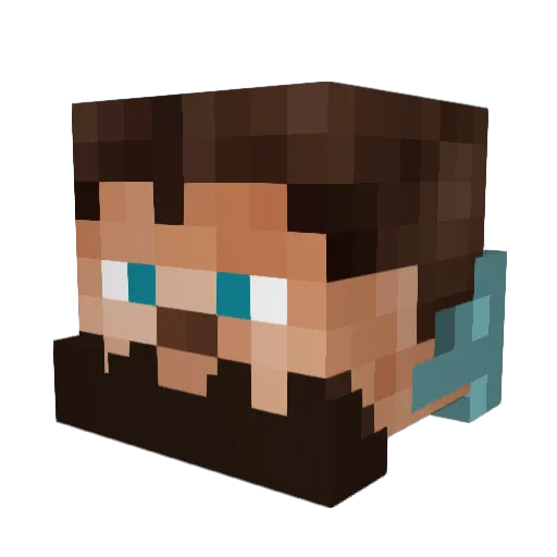 Ultimate_Wizard1 Minecraft avatar head, 3D render