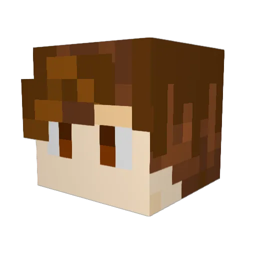 Ultimategamer73 Minecraft avatar head, 3D render