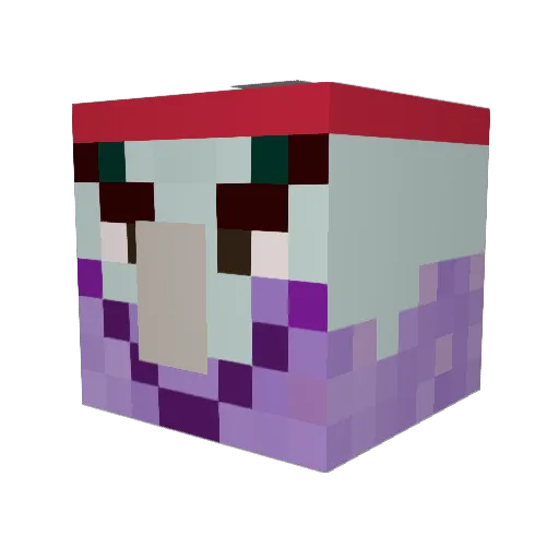 Ultimathorax Minecraft avatar head, 3D render