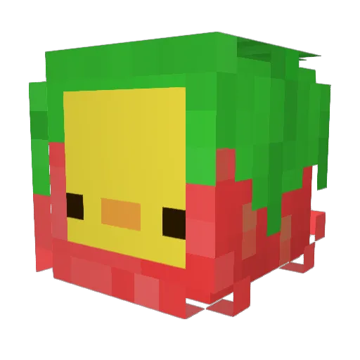 Ultimating Minecraft avatar head, 3D render