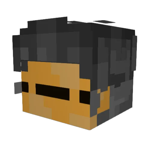 Ultimato_Potato Minecraft avatar head, 3D render