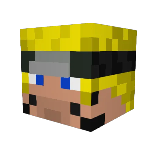 UltrAli89 Minecraft avatar head, 3D render