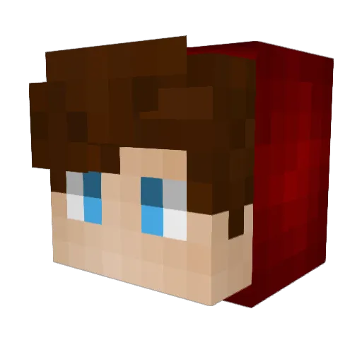 Ultra2200 Minecraft avatar head, 3D render