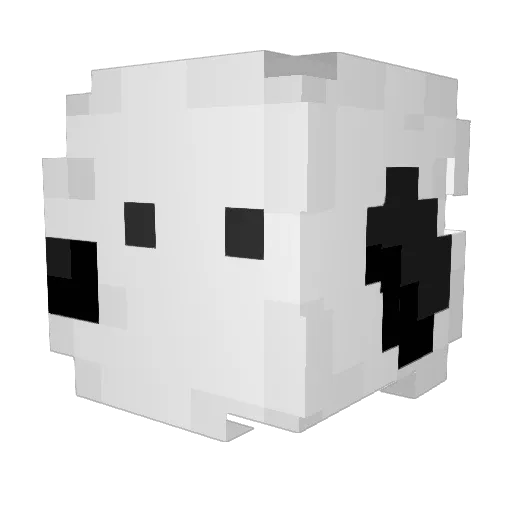 UltraBONE Minecraft avatar head, 3D render