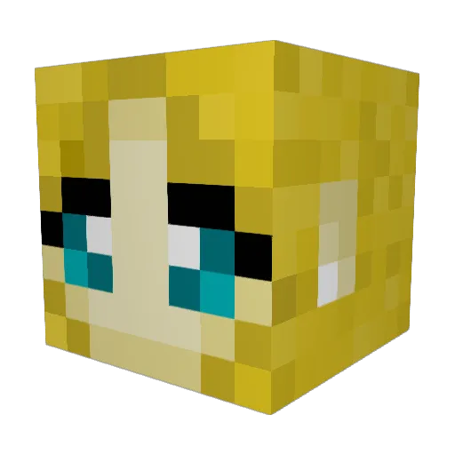 UltraCadieBug25 Minecraft avatar head, 3D render