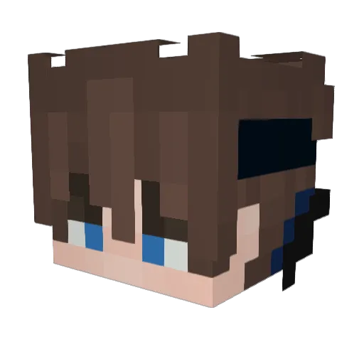 UltraCatt Minecraft avatar head, 3D render